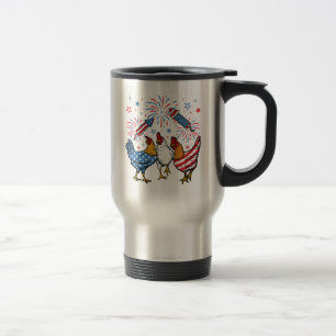 Chicken USA flagga Patriotic 4 juli Resemugg