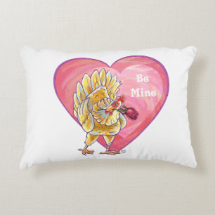 Chicken Valentindagen Prydnadskudde