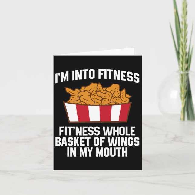 Chicken Vingar Quote Hett Vinge Fast Food Funny Ch Kort (Framsida)