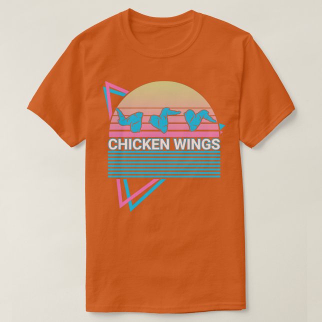 Chicken Vingar Retro T Shirt (Design framsida)