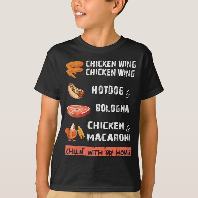 Chicken Vinge Chicken Vinge Hett & Bologna Sång Ly T Shirt (Framsida)