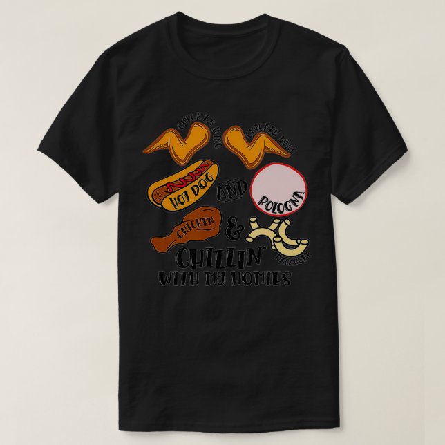 Chicken Vinge Chicken Vinge Hett Hund & Bologna Vi T Shirt (Design framsida)