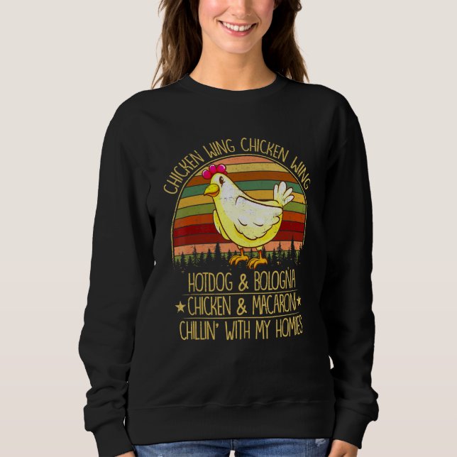 Chicken Vinge Chicken Vinge Hett Hund Bologna Vira T Shirt (Framsida)