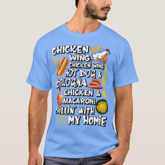 Chicken Vinge Chicken Vinge Hett Hund och Bologna  T Shirt