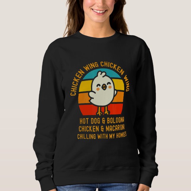 Chicken Vinge Chicken Vinge Hett Hund och Bologna  T Shirt (Framsida)