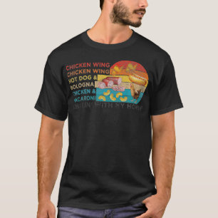 Chicken Vinge Chicken Vinge Hotdog och Bologna Man T Shirt
