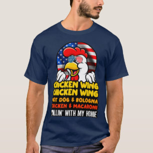 Chicken Vinge Chicken Vinge Hotdog och Bologna T Shirt