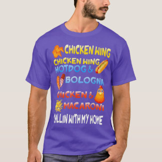 Chicken Vinge Chicken Vinge Hotdog och Bologna T Shirt