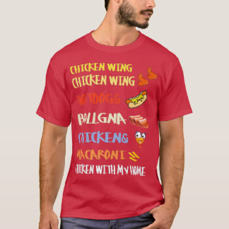 Chicken Vinge Chicken Vinge Hotdog och Bologna T Shirt