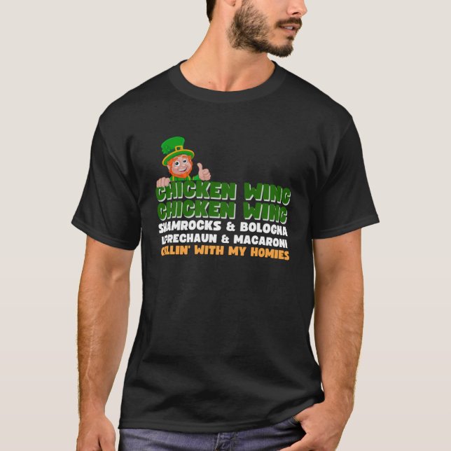 Chicken Vinge Chicken Vinge Sång Hett Hund Bologna T Shirt (Framsida)