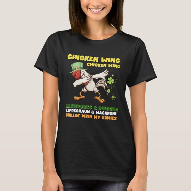 Chicken Vinge Chicken Vinge Sång Hett Hund Bologna T Shirt (Framsida)