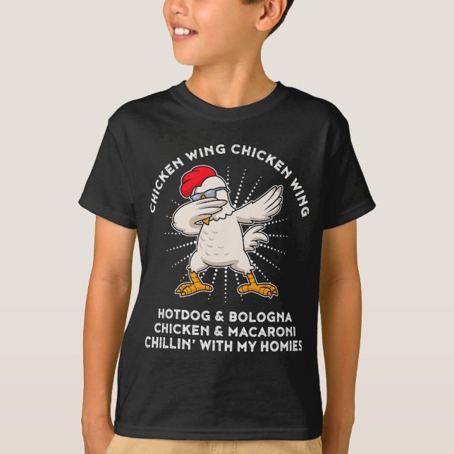 Chicken Vinge Chicken Vinge Sång Lyric Hett Hund B T Shirt (Framsida)