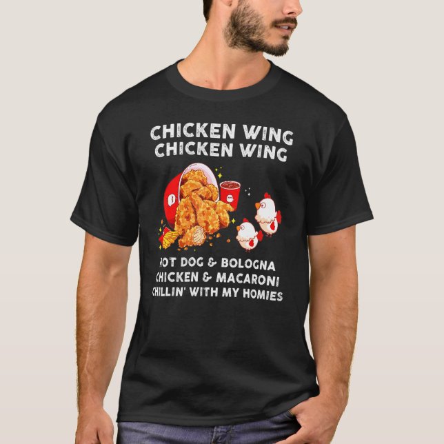Chicken Vinge Chicken Vinge Shirt Kids Hett Hund B T (Framsida)