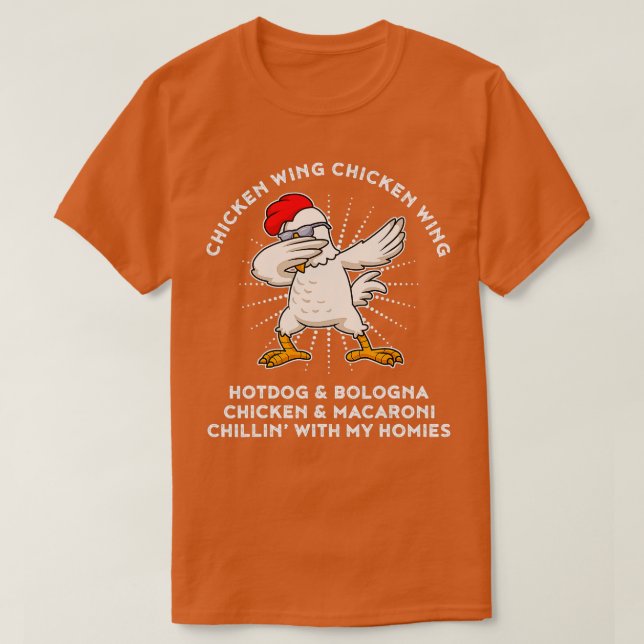 Chicken Vinge Chicken Vinge Shirt Sång Lyric Hett  T (Design framsida)