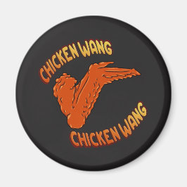 Chicken Vinge Circle Magnet