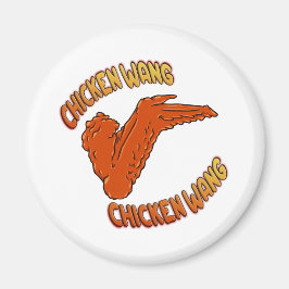 Chicken Vinge Circle Magnet