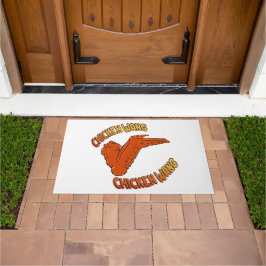 Chicken Vinge Door Mat