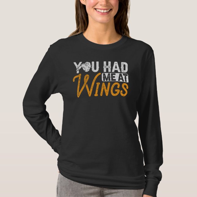 Chicken Vinge fick mig att snabbt äta Buffalo Ving T Shirt (Framsida)