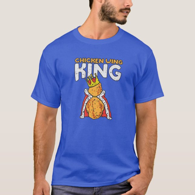 Chicken Vinge Kung I Funny Fried Chicken Nugget Fa T Shirt (Framsida)