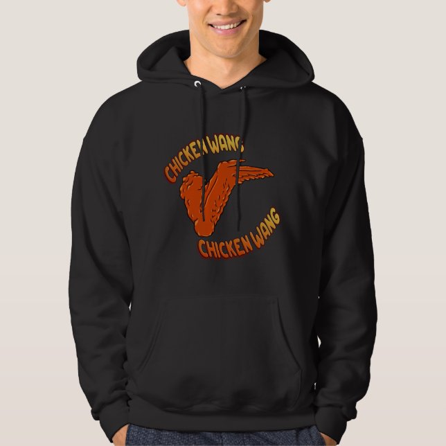 Chicken Vinge Manar, Basic Hooded Sweatshirt (Framsida)