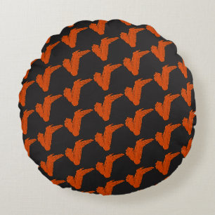 Chicken Vinge Round Pillow Rund Kudde
