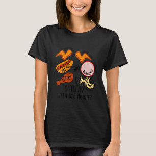 Chicken Vinge Sång Lyric Hett Hund Bologna Macaron T Shirt