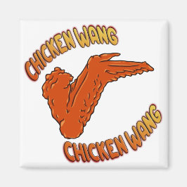 Chicken Vinge Square Magnet