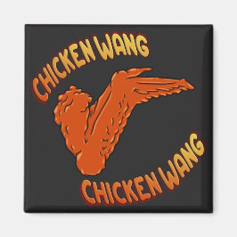 Chicken Vinge Square Magnet