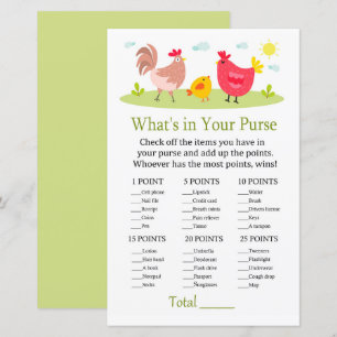 Chicken What's in your purse match babydusch