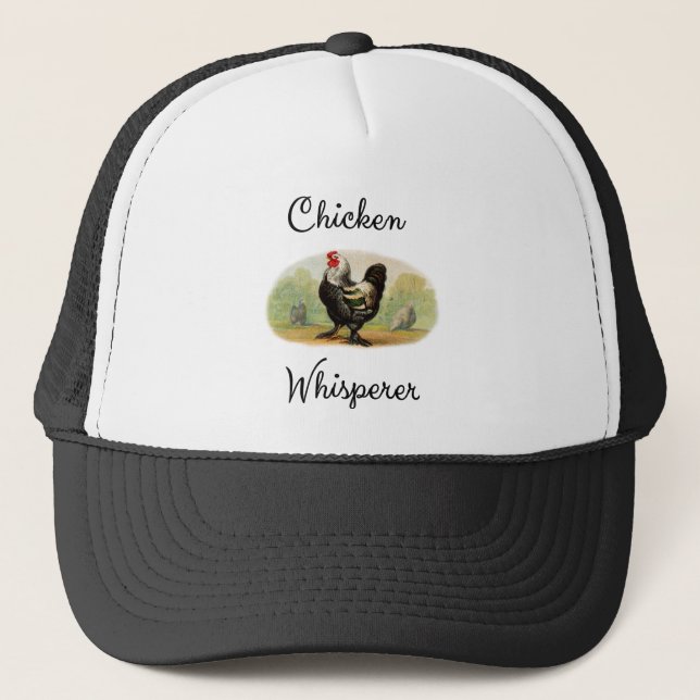 Chicken Whisperer Antique Tupp Funny Humous Keps (Framsida)