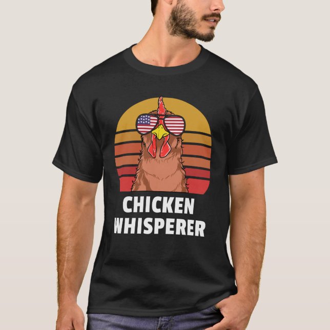 Chicken Whisperer Backyard Chicken Farmer T Shirt (Framsida)