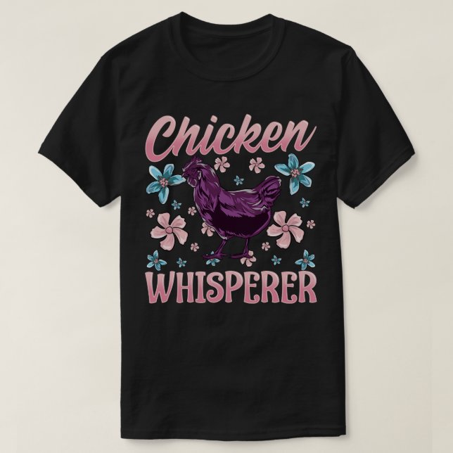 Chicken Whisperer Backyard Chickens Woman Gift T T Shirt (Design framsida)