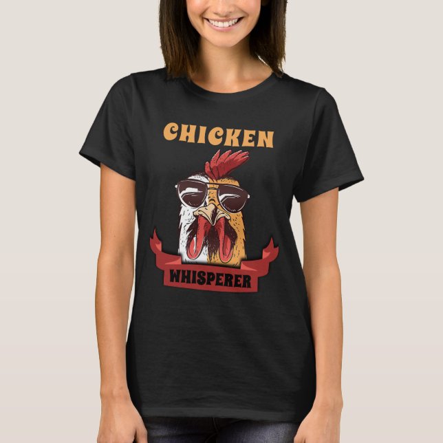 Chicken Whisperer Distress Poultry Farmer Gift  T Shirt (Framsida)