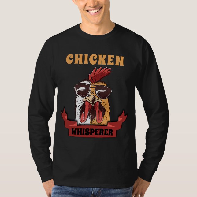 Chicken Whisperer Distress Poultry Farmer Gift  T Shirt (Framsida)