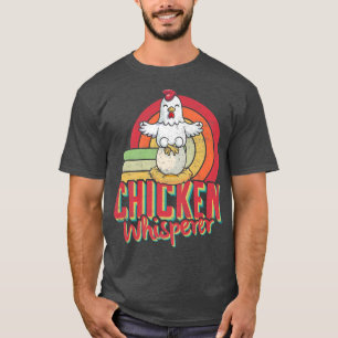 Chicken Whisperer Farmer Vintage Retro Distress T Shirt