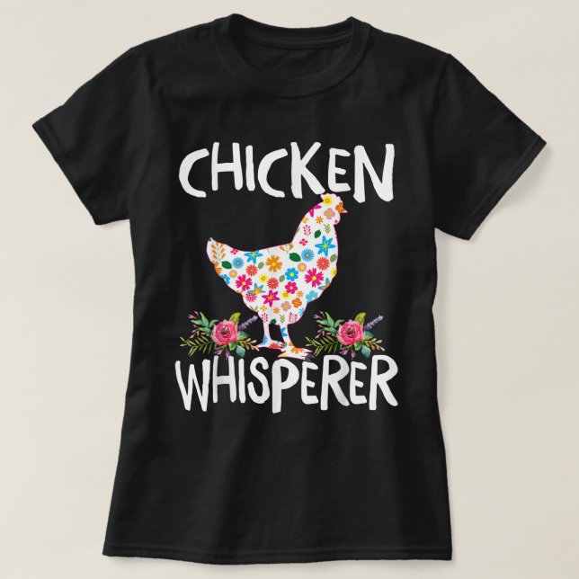 Chicken Whisperer Funny Chicken Tee för jordbrukar (Design framsida)