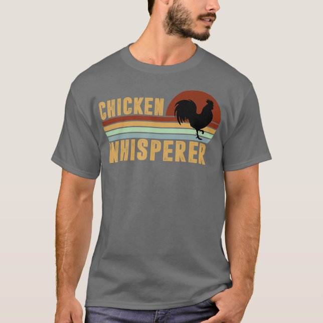 Chicken Whisperer Hen Älskare Animal Farming Funny T Shirt (Framsida)