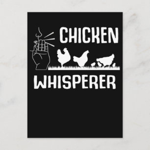 Chicken Whisperer Hen Farmer Vykort
