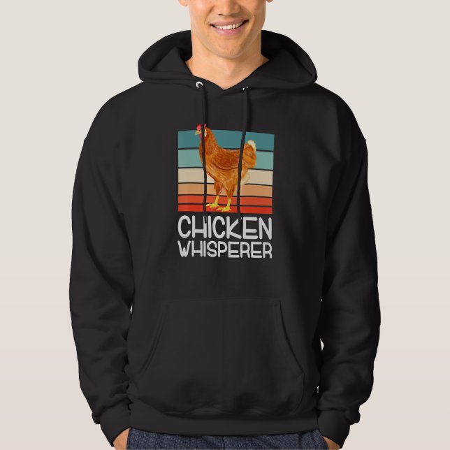 Chicken Whisperer Poultry Farmer Chicken Hoodie (Framsida)