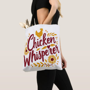Chicken Whisperer Rustic Farmhouse Cottagecore Tygkasse