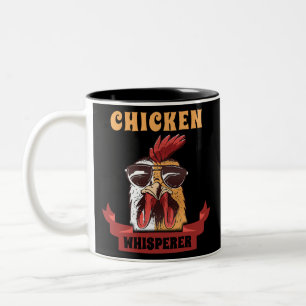 Chicken Whisperer T shirt Funny Chicken Älskare Fa Två-Tonad Mugg