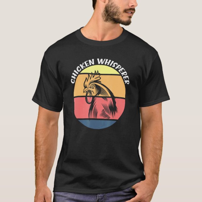 Chicken Whisperer Tupp Farm Animal Farmer Retro T Shirt (Framsida)
