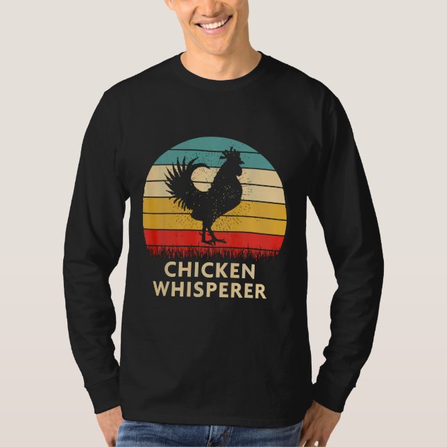 Chicken Whisperer Vintage Retro T Shirt (Framsida)