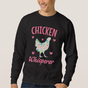 Chicken Whisperer Women Girl Funny Chicken Älskare Lång Ärmad Tröja
