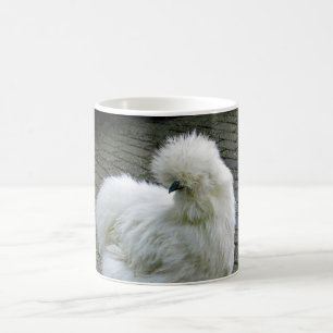 Chicken White Silkie Photo Kaffemugg