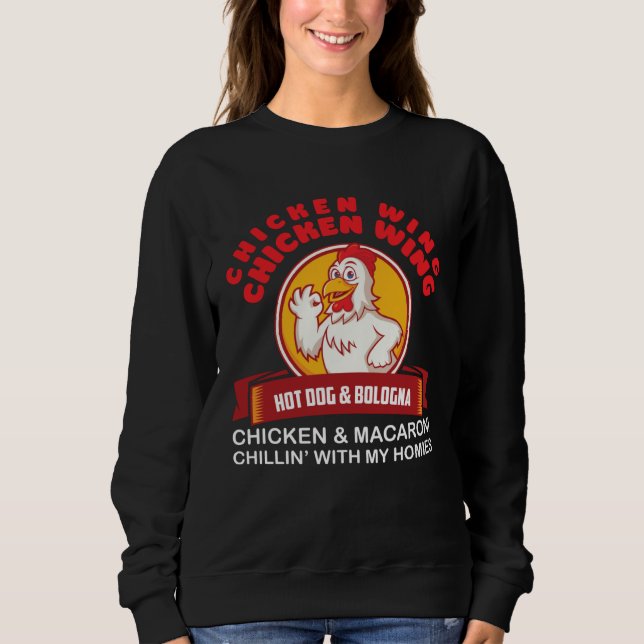 Chicken Wing Chicken Wing Hotdog and Bologna Insta T Shirt (Framsida)