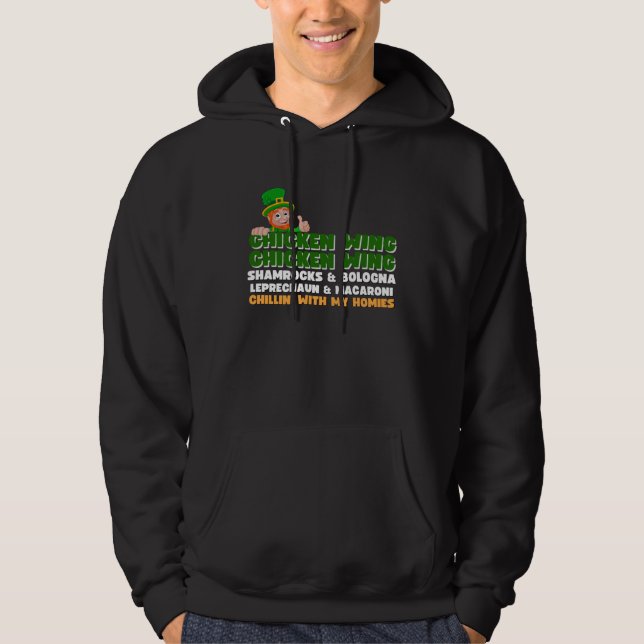 Chicken Wing Chicken Wing Song Hot Dog Bologna St  Hoodie (Framsida)