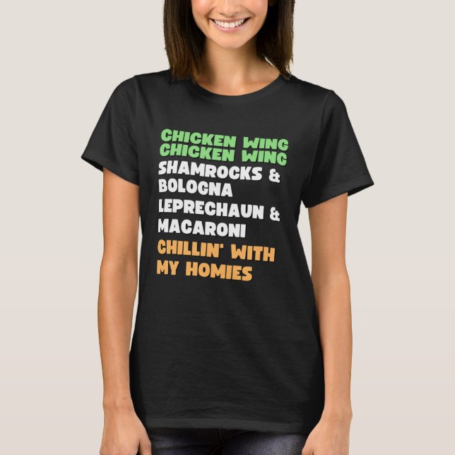 Chicken Wing Chicken Wing Song Hot Dog Bologna St  T Shirt (Framsida)
