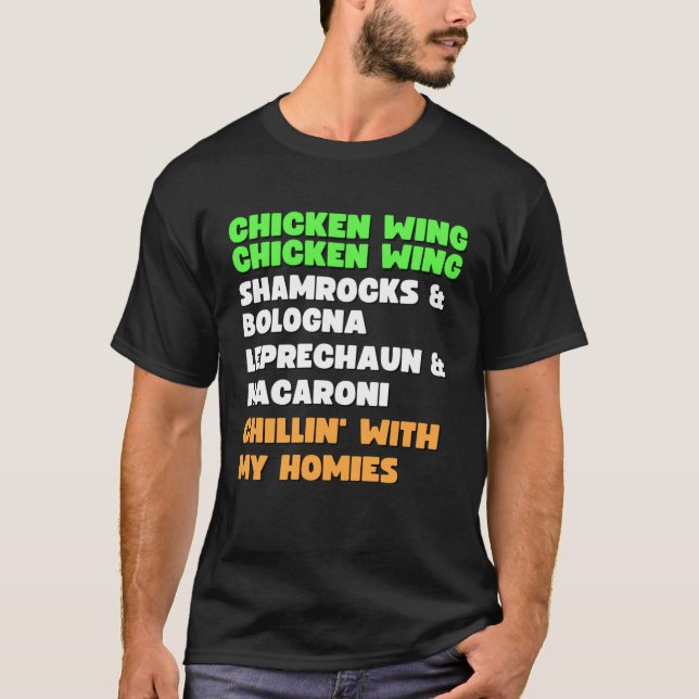 Chicken Wing Chicken Wing Song Hot Dog Bologna St  T Shirt (Framsida)