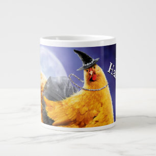 Chicken Witch på Broomstick Jumbo Mugg